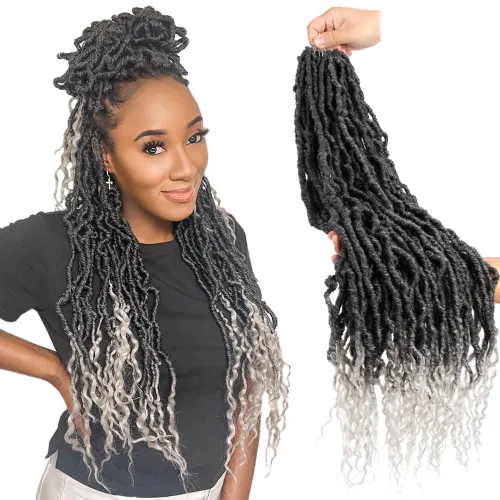 Miniatura 8 de BOHOBABE Rastas Falsas de Cabello de Ganchillo de 30 Pulgadas, Rastas Suaves Boho de Ganchillo con Puntas Rizadas, Rastas Largas de Diosa Bohemia