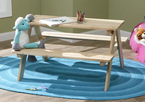 Miniatura 2 de banco de madera para picnic para niños