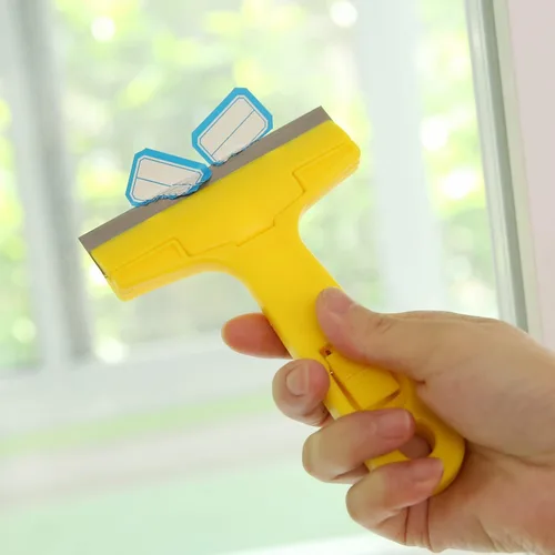 Miniatura 5 de Raspador de hoja de afeitar, raspador de pintura de vidrio con 20 cuchillas de metal de repuesto adicionales, raspador de ventana para herramienta