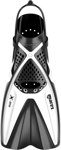 Miniatura 7 de MARES X-One Junior 410345 - Aletas de natación ajustables para zapatos para esnórquel, buceo, tacón abierto perforado, diseño de correa sin hebilla