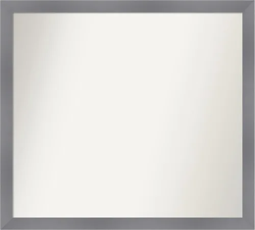 Miniatura 306 de Amanti Art Espejo personalizado, espejo de baño gris plomo a rayas, espejo de pared o espejo de tocador de baño sobre el fregadero