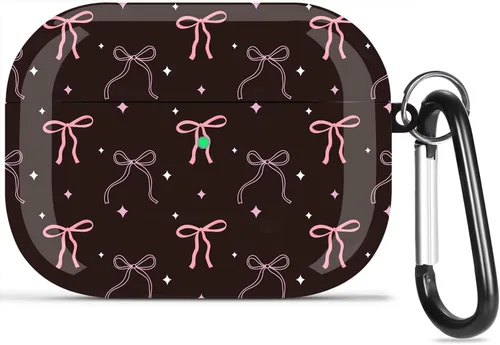Olytop para Airpods Pro 3 Gen Estuche 2025, linda funda protectora con lazo para Airpods Pro de 3ª generación, carcasa dura para mujeres y niñas con
