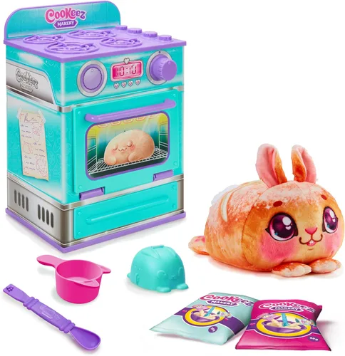 Miniatura 12 de Cookeez Makery Horno de Golosinas de Canela – Set de Juguete Interactivo de Horno de Hornear y Revelar con Peluche con Aroma Misterioso