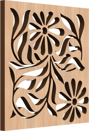 Miniatura 29 de Barryton - Paneles decorativos de madera con calado, extra pequeños, 7 3/8 pulgadas de ancho x 7 3/8 pulgadas de alto x 1/4 pulgadas de alto, roble