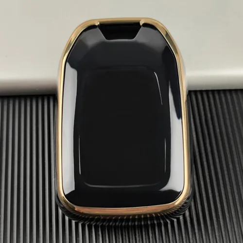 Miniatura 4 de OLLEN Funda para llavero de TPU de 5 botones, compatible con GMC Acadia 2017-2025, para Terrain 2018-2025, para Sierra 2019-2025, para Chevy Negro+R