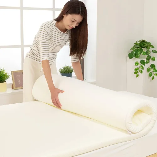 Iris Plaza LPT4-SD Memory Foam Topper Mattress, Semi-Double, One-Piece Type, 1.6 inches (4 cm), Thick with Elastic Corners, Washable Cover, Over