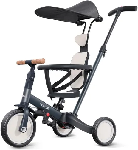 Miniatura 7 de newyoo Triciclo para niños pequeños de 1 a 3 años, bicicleta para niños pequeños, regalo de cumpleaños y juguetes para niña y niño, triciclo