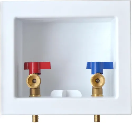 Miniatura 9 de TTFLEX - Caja de salida para lavadora con válvulas de bola de latón de un cuarto de vuelta, 1/2 pulgada x 3/4 pulgadas MHT