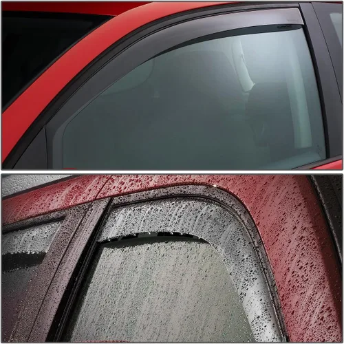 Miniatura 3 de Visor protector deflector de lluvia autoadhesivo para vidrio para Hyunday Sonata NF, 4 unidades, uno por puerta