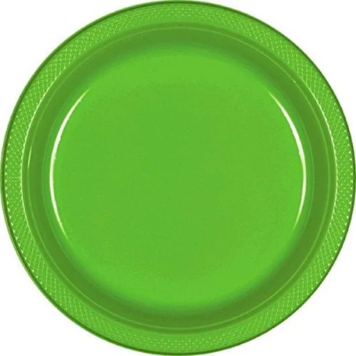 Miniatura 2 de Platos redondos de plástico azul caribeño vibrante, 9 pulgadas (10 paquetes de 20), diseño de calidad premium, ideales para cualquier evento o fiesta