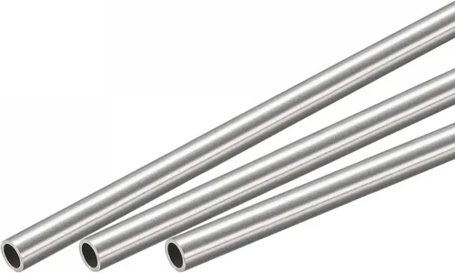 Miniatura 30 de uxcell Tubo redondo de acero inoxidable 304 0.236 in OD 0.020 in espesor de pared 11.811 in longitud 3 piezas