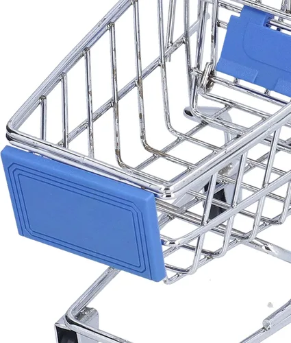 Miniatura 7 de Dpofirs Mini carrito de supermercado, carrito de compras, carrito de supermercado, mini carrito de compras, mini juguete de almacenamiento