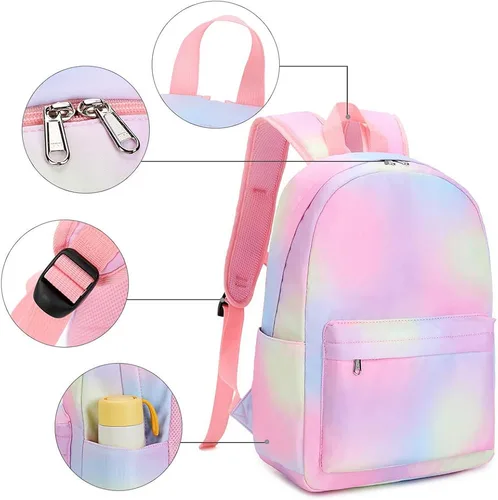 Miniatura 6 de CAMTOP Juego de morral y lonchera para niñas de preescolar y primaria