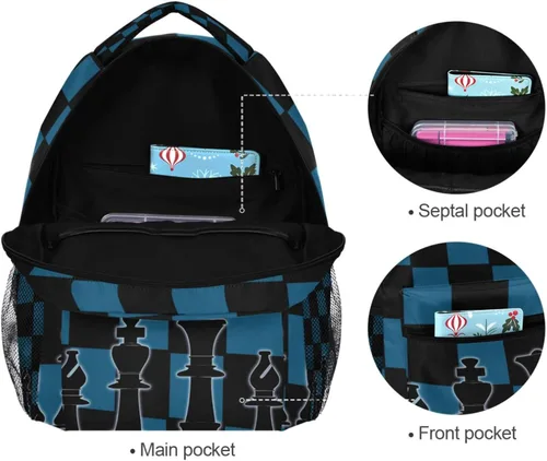 Miniatura 4 de Mochila Viaje Senderismo Camping Escuela Portátil Bolsa, Patrón múltiple 9, Mochilas Daypack