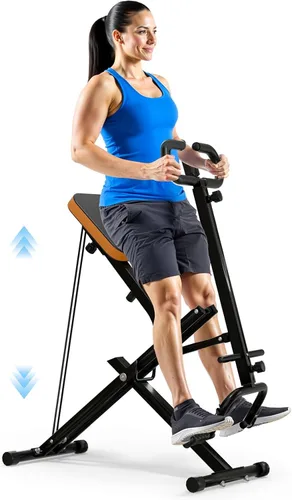 Máquina de entrenamiento para sentadillas profundas, máquina de remo para el hogar, fácil instalación y equipo de ejercicio plegable con resistencia