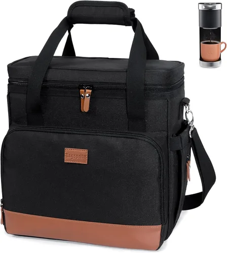 Miniatura 16 de BAGSPRITE Bolsa de viaje para cafetera, compatible con Keurig K-Mini o K-Mini Plus, funda de transporte para cafetera de una sola porción