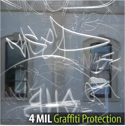 Miniatura 5 de BDF AG4M - Película protectora de grafiti para ventana, 4 mil, transparente (12 pulgadas x 50 pies)