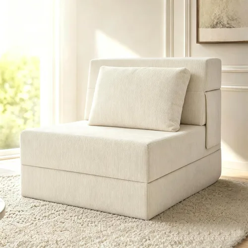 Miniatura 20 de Sofá Cama Plegable con Colchón, Sofá Cama Plegable con Funda para Silla de Cama con Almohada para Sala de Estar Oficina en Casa