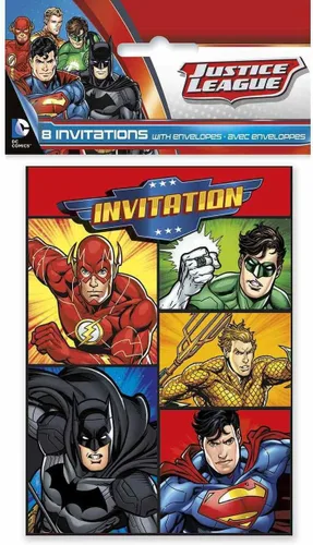 Miniatura 7 de Artículos de fiesta de Justice League, Servilleta para bebidas , talla única , Multicolor
