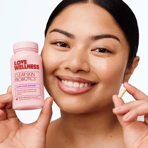 Miniatura 5 de Love Wellness Clear Skin Probiotic Elimina las espinillas hormonales, enrojecimiento y minimizador de poros Cuidado de la piel con zinc