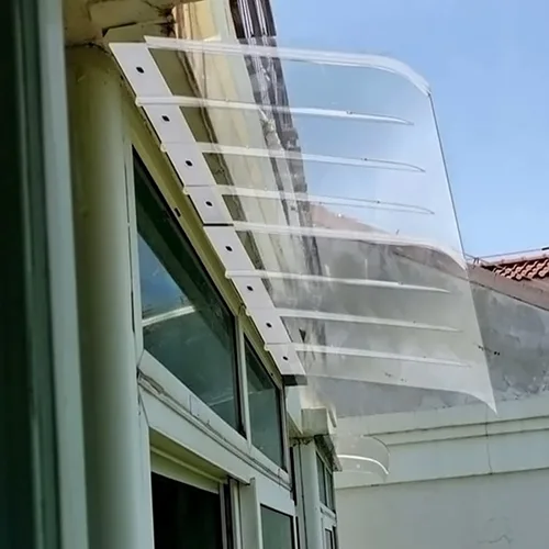 Toldo invisible para ventana, toldo para puerta delantera al aire libre, patio, toldo para patio, cubierta moderna de policarbonato, protección