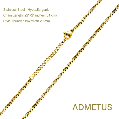 Miniatura 6 de ADMETUS Collar de amuleto de plata de ley 925 Collar Ankh con estrella de David para hombre con cadena de 22 pulgadas + 2 pulgadas