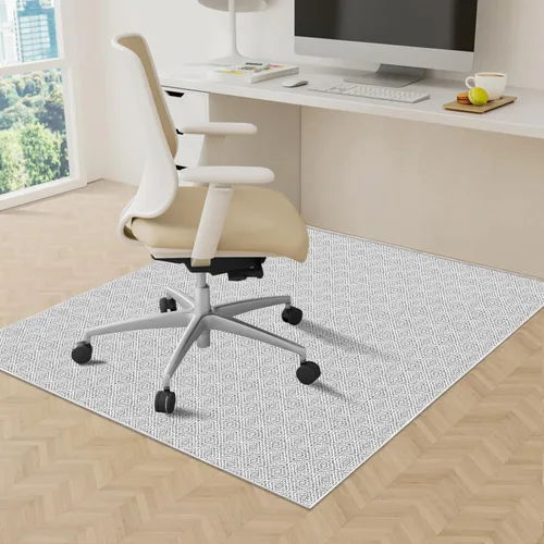 Miniatura 10 de KMAT Alfombrilla para silla de oficina, 36 x 48 pulgadas, protector de suelo de trabajo pesado para madera dura/baldosas, alfombrilla de suelo Negro