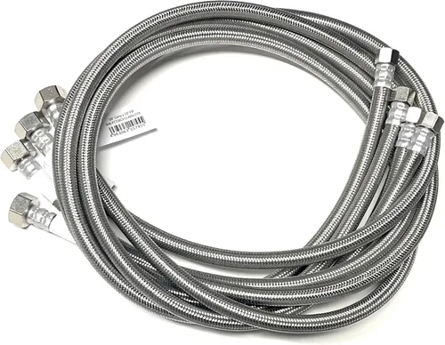 Miniatura 18 de Línea de conector de suministro de agua para grifo, línea de suministro de grifo, rosca de compresión hembra de 3/8 x rosca de tubo de hierro hembra