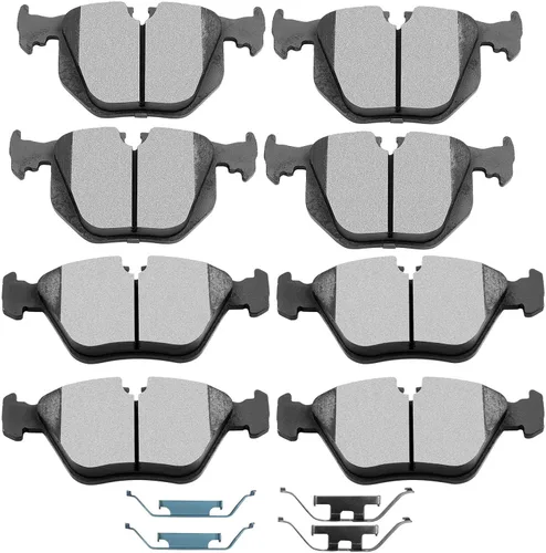 Miniatura 16 de Juego de pastillas de cerámica, D374 D621 D948 SCITOO 8 piezas de pastillas de freno delanteras y traseras para Honda Civic del Sol 1994-1997