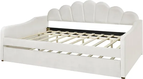 Miniatura 8 de Bellemave Cama nido de tamaño completo con cama corrediza, sofá cama, cama nido con cama corrediza para adultos, niños, niñas, adolescentes, cama
