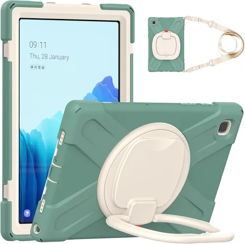 Miniatura 114 de 360 Rotation Case for Galaxy Tab ActivePro/Tab Active4 Pro/Active 5 Pro 10.1" Sturdy Cover Rotate Ring Stand Shoulder Carrying Strap Hand Strap
