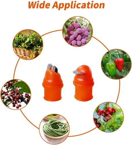 Miniatura 5 de YBB Herramienta de recolección de cuchillos de silicona para el pulgar de jardinería, herramienta de recolección de frutas para plantas de dedo