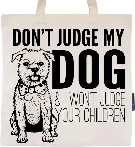 Miniatura 4 de Pet Studio Art Bolso tote Don't Judge My Dog Perro