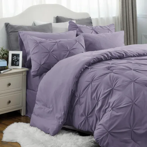 Miniatura 62 de Bedsure - Juego de edredón tamaño matrimonial verde azulado - Juego de ropa de cama tamaño matrimonial en una bolsa de 7 piezas, juego de cama 14