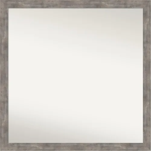 Miniatura 149 de Amanti Art Silver Bathroom Mirror for Over Sink, 24x49 Custom Made Marred Pewter Rectangle Vanity Mirror, Oversize Casual Wood Frame, Hangs Estaño