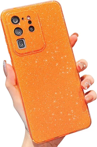 Miniatura 38 de MINSCOSE Compatible con Samsung Galaxy S22 Plus Case, Bonito Color Neón Brillante, con Purpurina Brillante Delgada Resistente a Golpes de Silicona