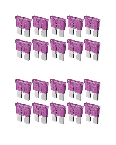 Miniatura 10 de Riseuvo 20 piezas Fusibles Estándar de 35A para Automóvil - Fusibles Automotrices de 35 AMP (ATO/APR/ATS), Fusible de Cuchilla de 32V (12/24V)