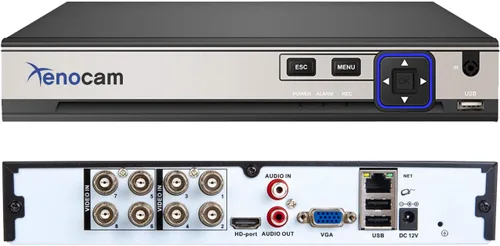 Miniatura 9 de 8 canales 1080N híbrido 5-en-1 AHD DVR (1080P NVR+1080N AHD+960H analógico+TVI+CVI) Sistema de vigilancia de seguridad DVR CCTV independiente 8CH