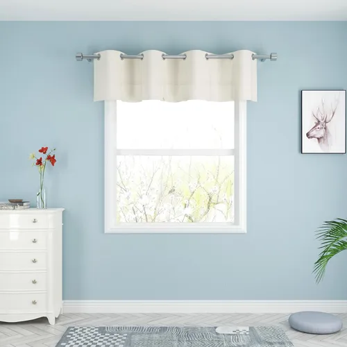 Miniatura 63 de UPOPO Cortinas de niveles de cocina negras de privacidad de lino texturizado de 24 pulgadas de largo, cortinas de café sobre el fregadero, cortinas