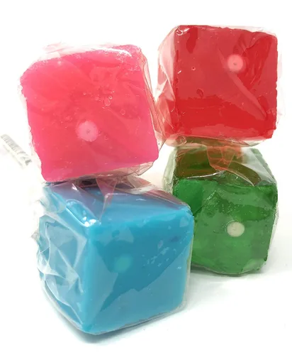 Miniatura 2 de Chupetas de Caramelo Duro en Cubo: Paquete de Chupetas con Sabor Envueltas Individualmente por Espeez - Paletas Cuadradas de Fiesta Estilo Antiguo