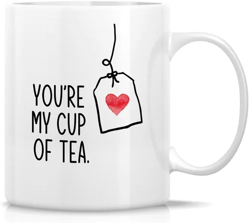 Miniatura 42 de Retreez - Taza divertida con texto en inglés "Once in A While Someone Amazing Comes Along", 325 ml, tazas de café de cerámica, regalos de cumpleaños