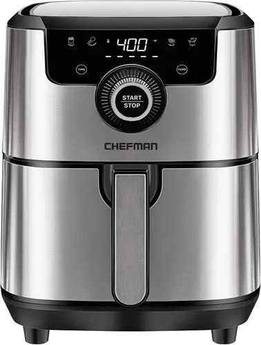Miniatura 9 de Chefman TurboFry Touch - Freidora de aire de 8 cuartos de galón con ventana de visualización XL y pantalla digital avanzada, freír con menos aceite