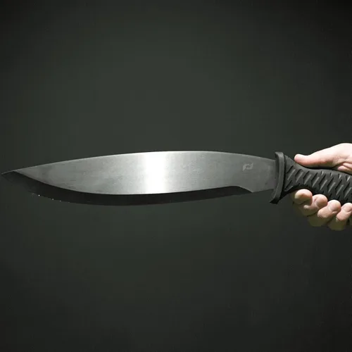 Miniatura 4 de Schrade Delta Class Decimate Kukri 20.75in with 14.5in 3Cr13 Steel Blade and Non-Slip Grip for Outdoor Survival, Camping, and Bushcraft