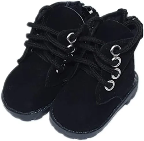 niannyyhouse Zapatos altos de longitud 2.1 in para 1/6BJD 7.8 pulgadas (7.9 in) muñeca humanoide de felpa animales de peluche (negro)