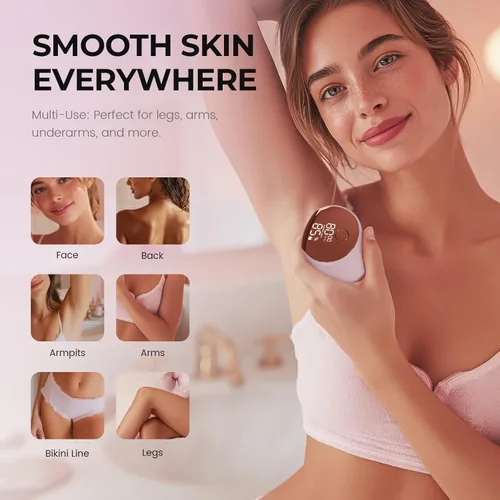 Miniatura 2 de PRITECH Maquinillas de afeitar eléctricas para piernas de mujer, afeitadora corporal fácil de limpiar, recortadora de bikini impermeable en húmedo