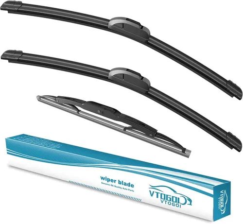 Miniatura 40 de VTOGOI escobillas de limpiaparabrisas con juego de escobillas traseras para BMW X3 2004-2010, repuestos de limpiaparabrisas automotrices, que