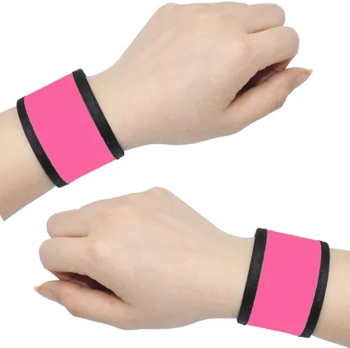 Miniatura 13 de Pulseras LED que brillan con luz para el brazo, bandas de muñeca intermitentes de alta visibilidad, luces de equipo de seguridad para ciclismo