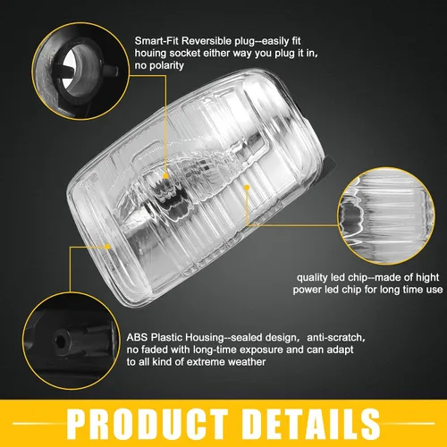 Miniatura 3 de Espejo retrovisor lateral para puerta lateral delantera izquierda Luz intermitente LED No.BK3Z13B375D Indicador intermitente para Ford TRANSIT
