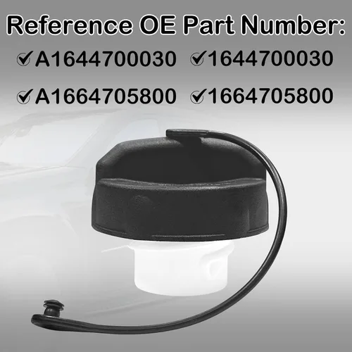 Miniatura 2 de Tapa de combustible de gasolina de repuesto A1644700030 A1664705800 compatible con Mercedes-Benz ML320 ML350 ML500 ML550 GL320 GL450 GL550 R320 R350