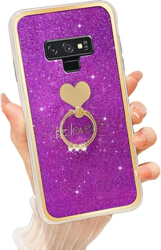 Miniatura 19 de Para Samsung Galaxy A52 5G Caso Lindas Niñas Mujeres Shell De Brillo De Lujo Con Anillo De Corazón Kickstand Cubierta Protectora A Prueba De Golpes